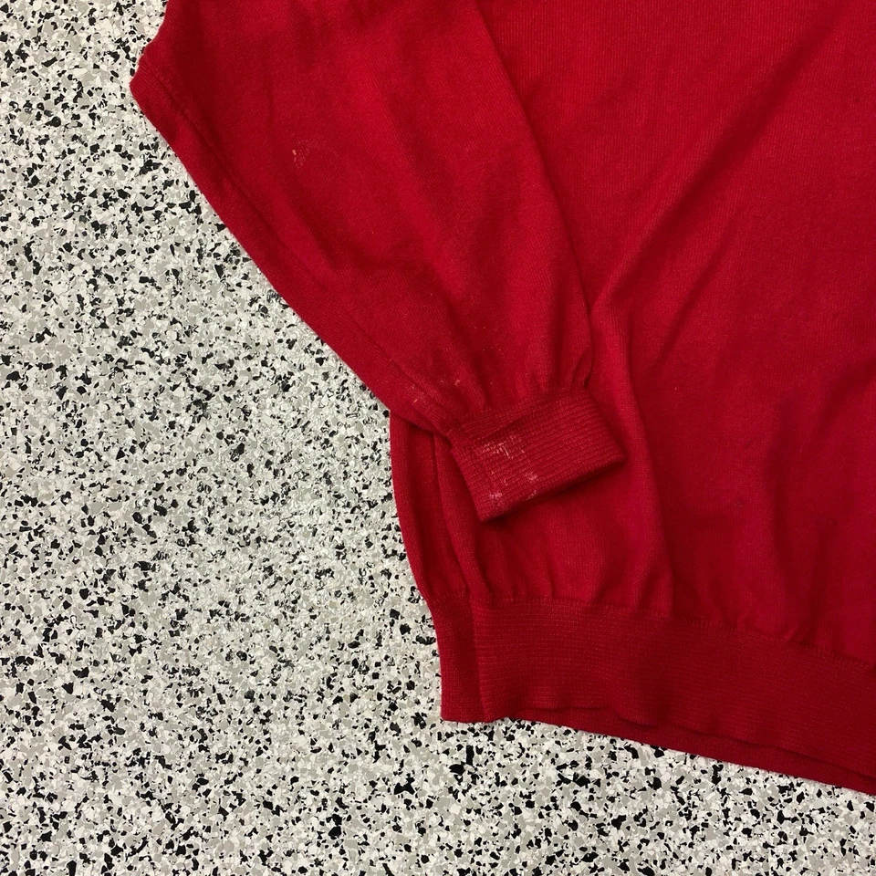 Винтажный мужской свитер Pro Line San Francisco 49ers с V-образным вырезом размер L красный с дефектом - Изображение 2 из 4