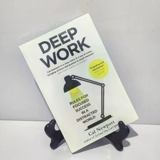 Deep Work Cal Newport | Focus & Productivity Self-Help Book