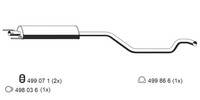 Ernst MittelschalldäMpfer 055277 FüR Opel A05 Zafira Family M75