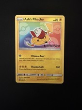 Pokémon TCG Ash's Pikachu SM108 Black Star Promo 2017 NM