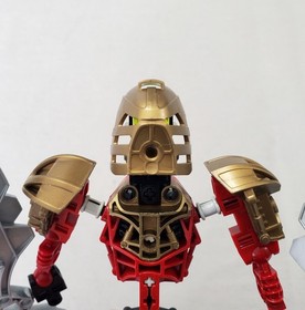 Lego BIONICLE 8811 Toa Lhikan Figure Only 100% Complete With Fire Swords