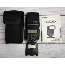 Canon Speedlite 430EX External Flash for EOS DSLR with Case Stand and Manual