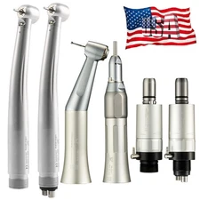 Dental Kit de pieza de mano turbina fibra óptico LED de alta y baja velocidad YB