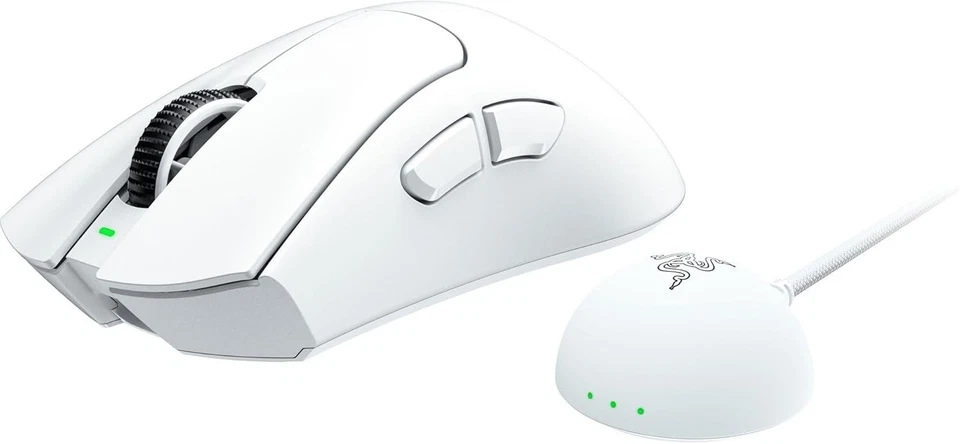 Razer DeathAdder V4 Pro Wireless Gaming Mouse | Available in White - Image 3 of 4