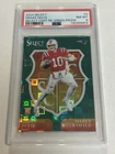 2024 Panini Select Drake Maye 4/5 Certified Green Prizm Rookie PSA 8 Patriots SP