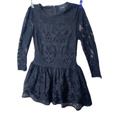 Wednesday Addams Costume Dress Women s Sz 4 Lace Cosplay