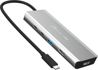j5create USB4 Dual 4K Multi-Port Hub 5 in 1 USB4 Hub, Dual 4K Display HDMI Port