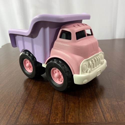 Grünes Spielzeug Müllcontainer LKW Spielzeug Müllcontainer LKW rosa und lila Made in USA - Bild 3 von 10