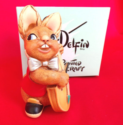 PENDELFIN RABBIT BLISS GEIGER FIGUR - SELTENES ROTES KLEID - NEUWERTIG in BOX