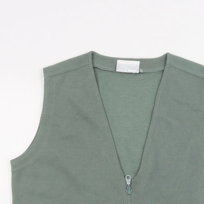 Cotswold Collections Womens Green Gilet Waistcoat Size S - Image 3 of 4
