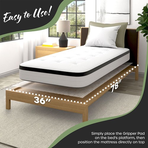 Nevlers XL Twin Mattress Gripper Pad 78"x36" | Prevent Mattresses & Toppers - Picture 3 of 9