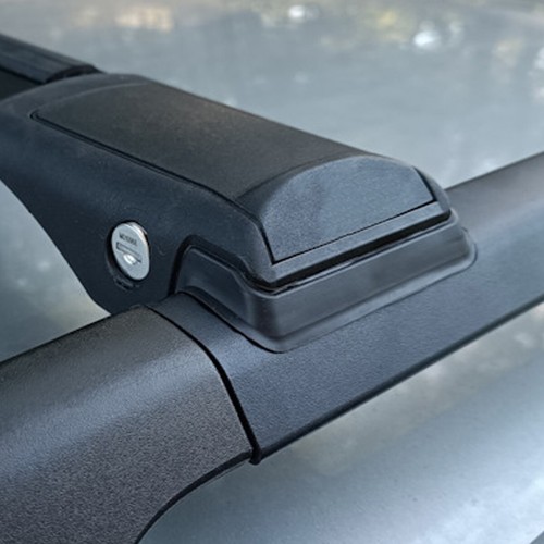 Roof Rack Cross Bars to Volkswagen Passat B3 Variant 1988-1993 Black Set 2 Pcs - Picture 13 of 20