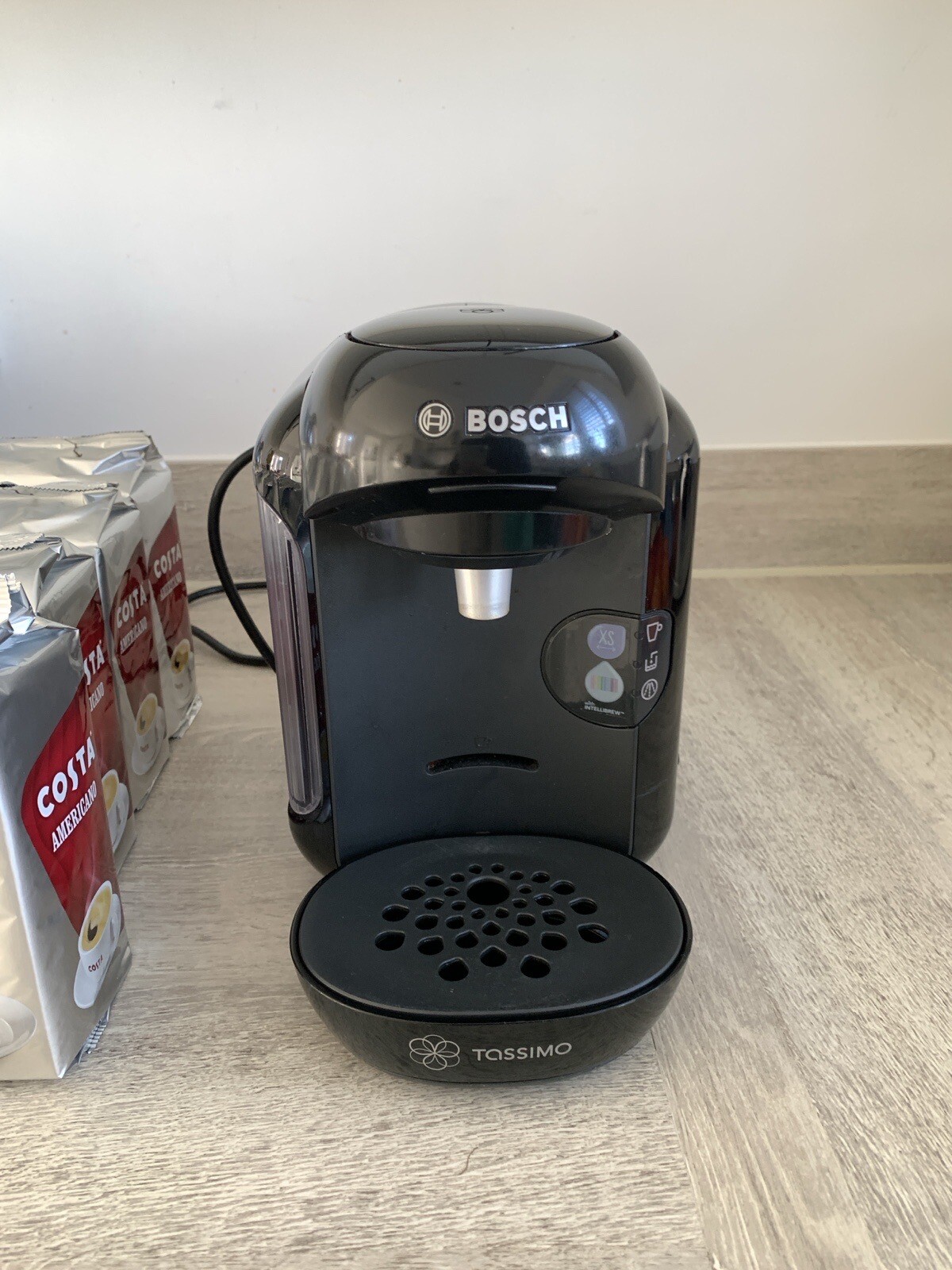 Bosch Tassimo Vivy Coffee Machine Black With Costa Americano Coffee Pods (128) eBay