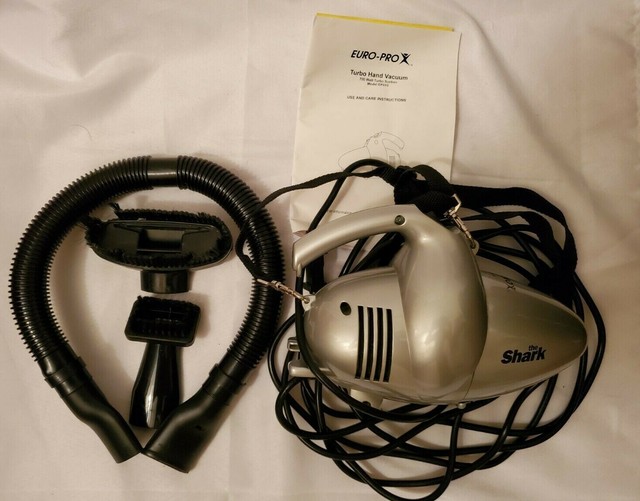 Shark Euro Pro X Turbo 600 Watt Hand Held Vacuum W Extra Attachments