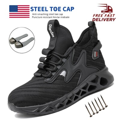 Fashion OwnShoe Steel Toe Men size 47 Breathable Safety work boots Lightweight OwnShoe Unisex Steel Toe Work Boots, Waterproof, Lightweight  main image 3
