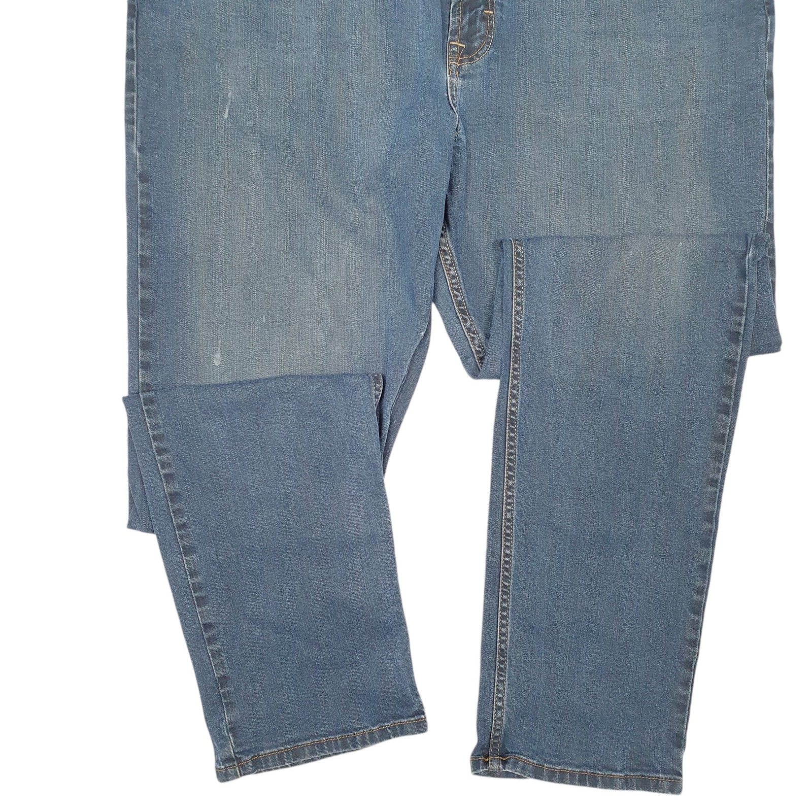 WRANGLER Jeans Tapered Fit Blue Denim Trousers Athletic Stretch W40 L32 image 4