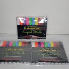 BUNDLE 3 1O pcs Liquid Chalk Board Window Marker Erasable DANALOUR