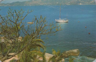 Bahia De Acapulco Gro Mexico Acapulco Bay Ship Posted Vintage Chrome Post Card