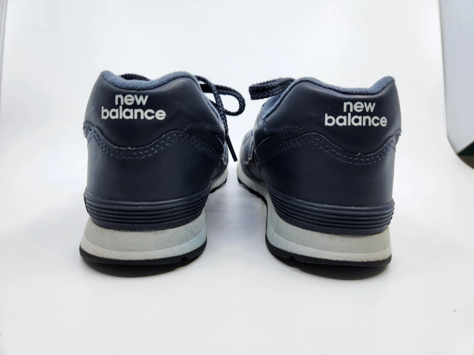Новый баланс 574 классический синий кроссовки низкий верхний шнурует вверх молодежный размер 2,5 - Изображение 4 из 4