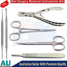 Toenail Surgery Kit Tools Mosquito Forceps Nail Clippers Cutting Scissors Lifter