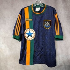 Rare Vintage 90s Adidas Newcastle United Football Soccer Jersey Kit Mens L