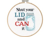 Dimensions Cross Stitch Kit Say It Shut Your Lid on sale Dimensions Cross Stitch Kit Say It Shut Your Lid on sale