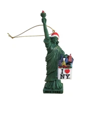 Brand New Statue Of Liberty I Love New York Licensed Christmas  Holiday Ornament