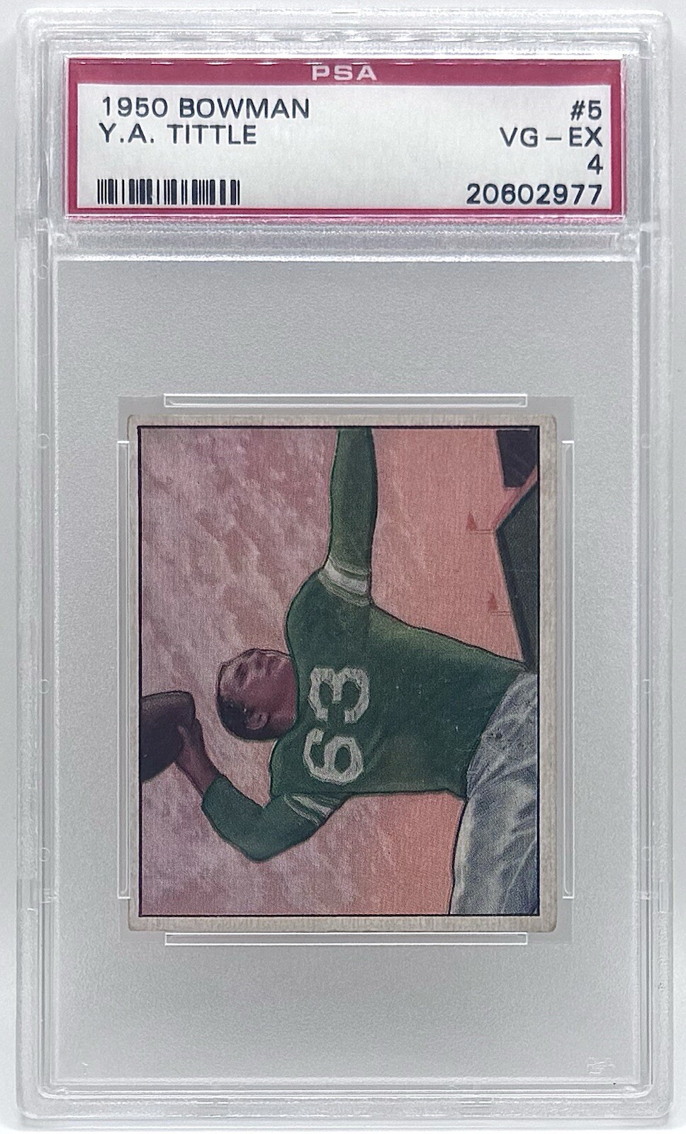 1950 Bowman #5 Y.A. Tittle Rookie Card PSA 4 VG-EX