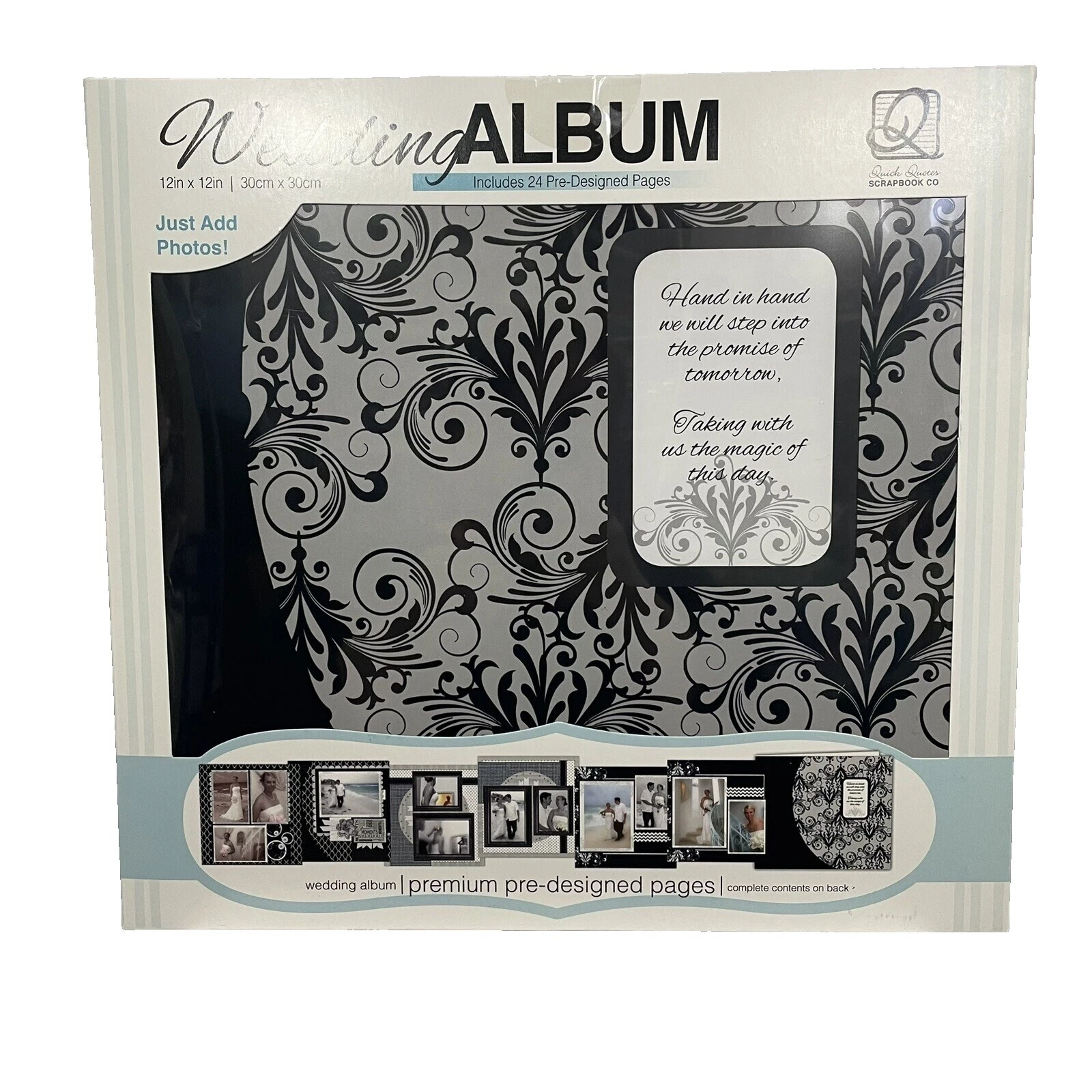 Black Self-Adhesive Album Wedding Photo Albums