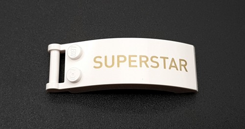 LEGO® EINZELTEIL- WINDSCREEN (6 X 2 X 2) SUPERSTAR NR.: 92474pb007L WHITE - WEIß - Bild 1 von 2