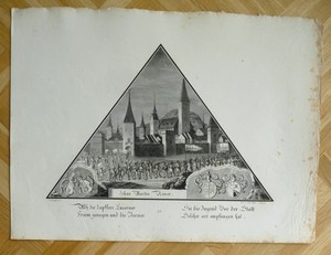 1828 Lithographie Gemalde Der Kapellbrucke In Luzern Eglin