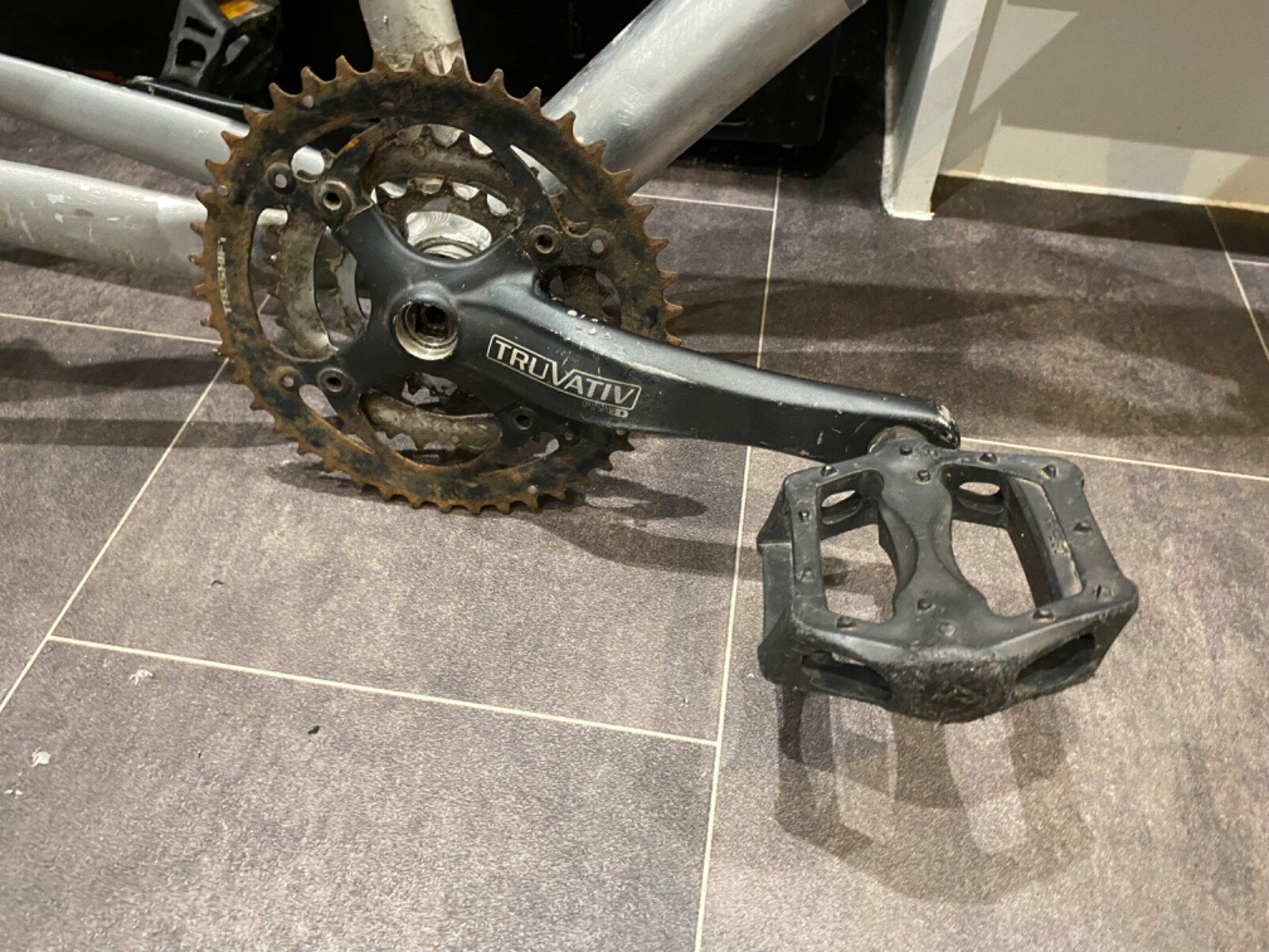 GT mountain bike frame bare metal redy for paint pick up bs4 cash on