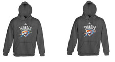 BOYS ADIDAS OKLAHOMA CITY THUNDER PROMO FLEECE HOODIE-MULTIPLE SIZES NWT IN BAG
