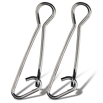 Line Connector Fishing Snap Stainless High Strength Snaps Swivels Saltwater Q...