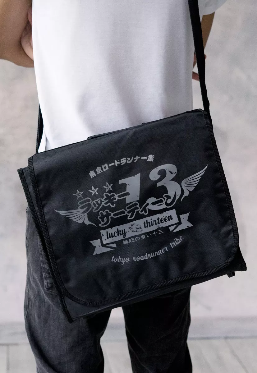Japan Tokyo Roadrunner Record Bag Retro Vinyl LP DJ Messenger Shoulder Mens