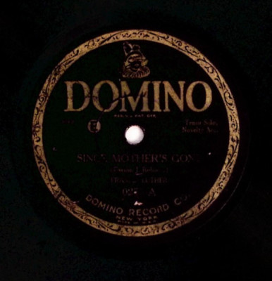 FRANCIS LUTHER   SINCE MOTHER'S GONE / A MOTHERS PLEA  REGAL REC  78 RPM 985