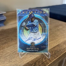RYAN SPIKES 2022 Bowman Inception Autograph #PA-RS Rays BLUE FOIL AUTO /99 RC