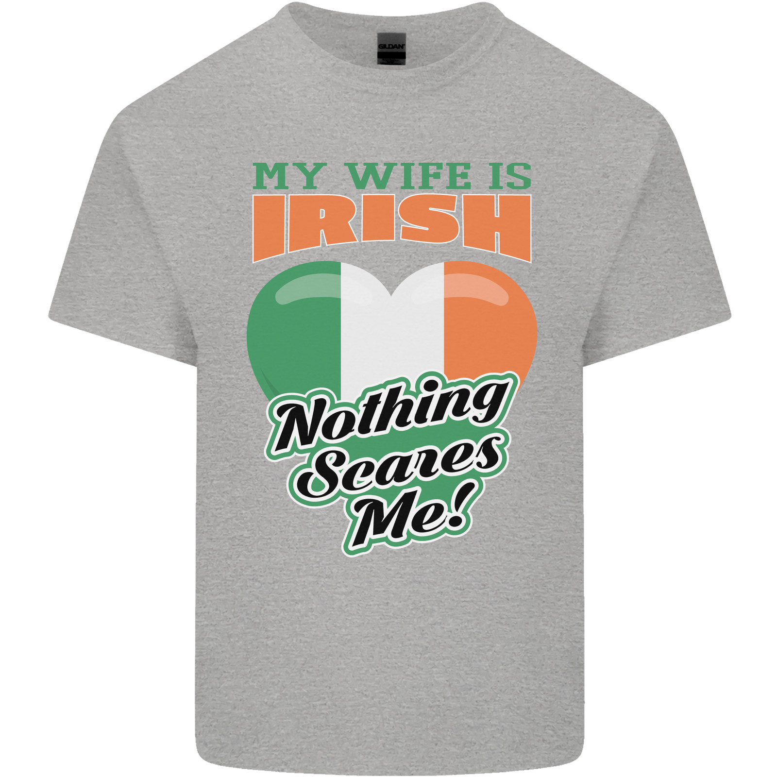 My Wife is Irish Nothing Scares Me Ireland Kids T-Shirt Boys Girls image 5