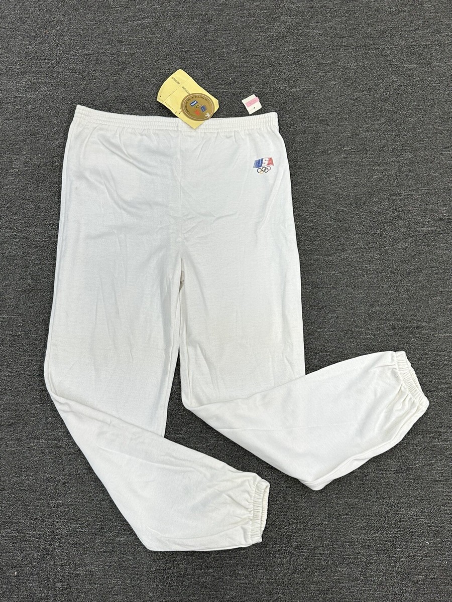 Vintage Levi's Womenswear White Sweatpants ~ USA Olympics 1984 Los