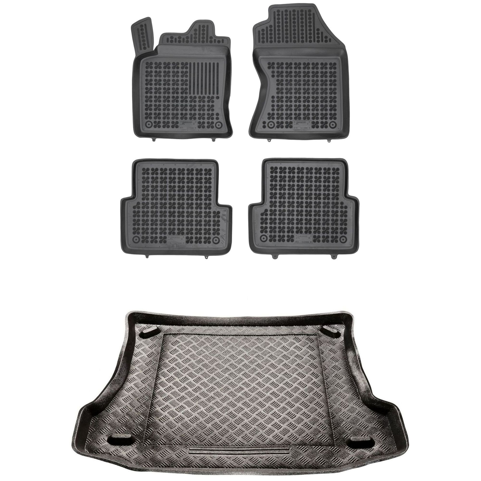 Tapis de coffre sur mesure Ford Focus 1 et kit de tapis de sol auto PE