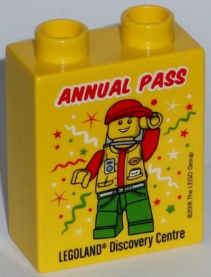 LEGO LEGOLAND Sammelstein Sonderstein ANNUAL PASS MEMBER 2018 Discovery Centre