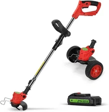 Electric Cordless String Trimmer Lawn Edger Weed Wacker Cutter