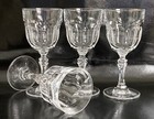 4 RCR Wine Glasses Royal Crystal Rock Columbia Mid Century Baroque Barware