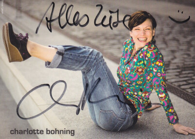 Charlotte BOHNING - dt. Schauspielerin, Original-Autogramm!