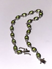 Jtv Designer Dk Juan Guarov Peridot Sterling Tennis Bracelet 8" New