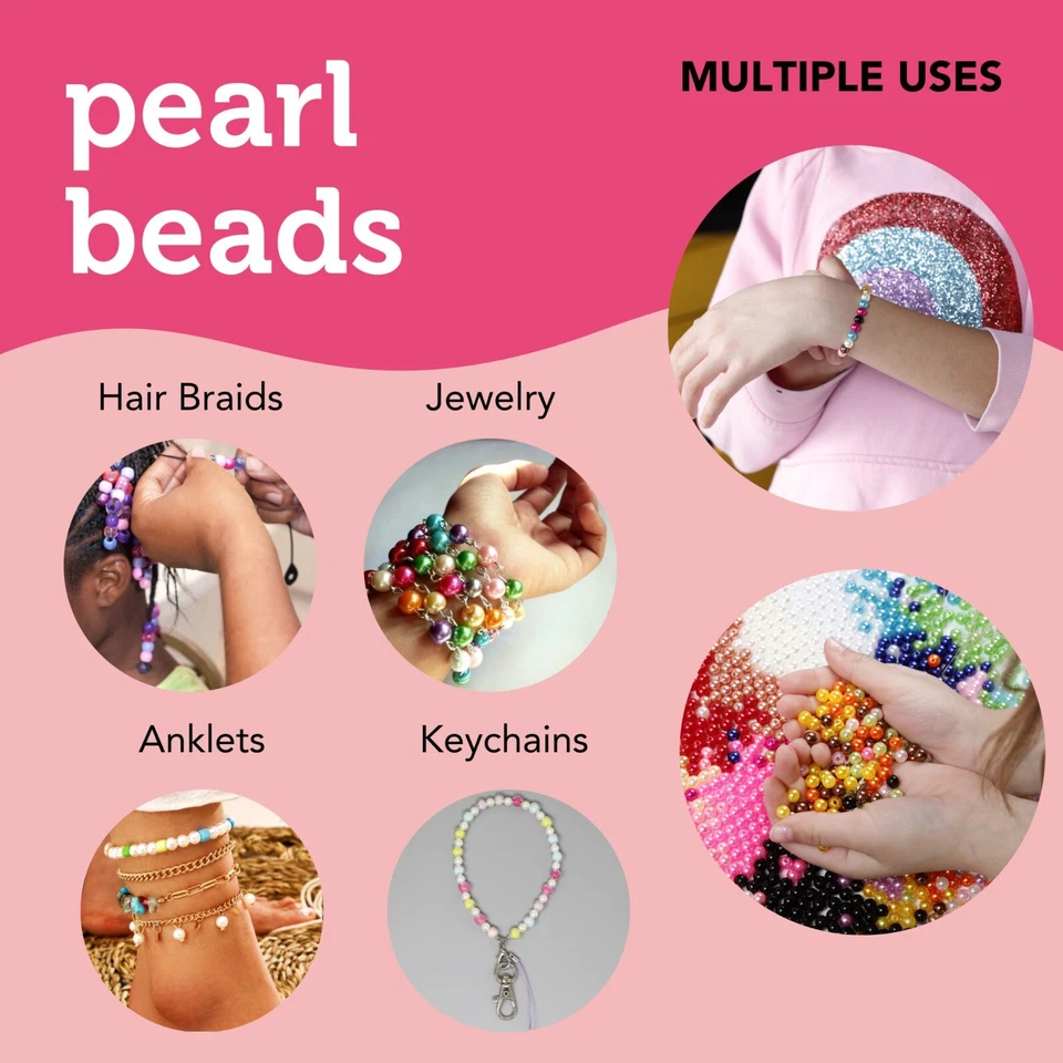 Incraftables Pearl Beads for Jewelry Making 1700pcs (24 Colors) - Image 3 of 4