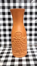 Vintage Gourmet Topf One Liter Wine Decanter Carafe Terra Cotta 1981 Grape 11"