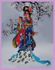 Bead embroidery kit Oriental beauty - 2 hand embroidery needlework kit
