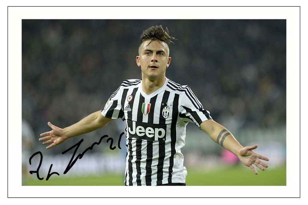 セール中…パウロ・ディバラ直筆サイン入り特大写真…Paulo Dybala…③