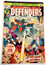 DEFENDERS #8 (1973) /VG+/   DEFENDERS AVENGERS WAR PT 2 MARVEL COMICS